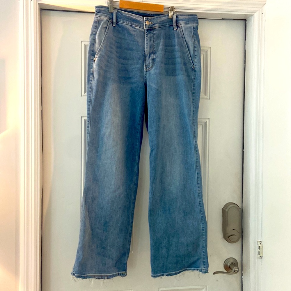 Judy Blue 16 W wide leg trouser jean